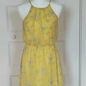 Francesca's / Blue Rain Yellow Dress - size M